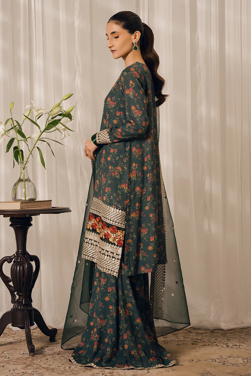EMERALD AISLE-3PC (SHIRT & DUPATTA & TROUSER) - Image 5
