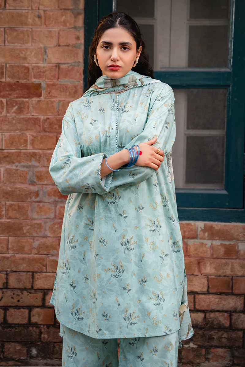 ENCHANTING GLAZE-3 PIECE PRINTED LAWN SUIT - Image 4