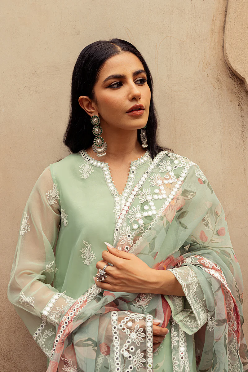 ETHEREAL MINT-2PC (SHIRT & DUPATTA) - Image 4
