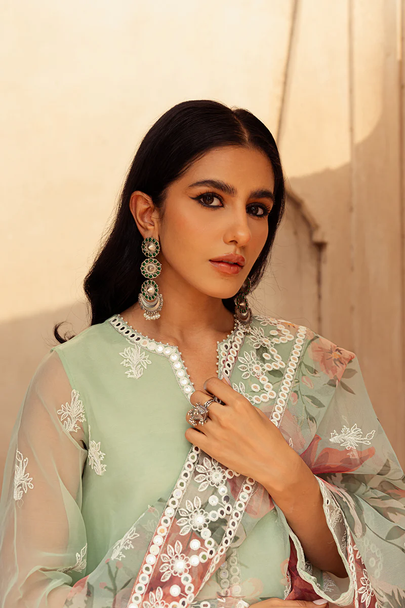 ETHEREAL MINT-2PC (SHIRT & DUPATTA) - Image 6