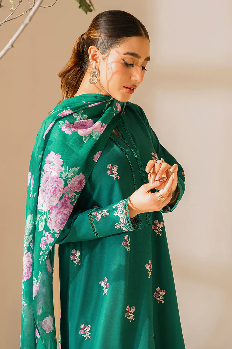 EVER GLADE-2 PIECE CAMBRIC EMBROIDERED SUIT - Image 6