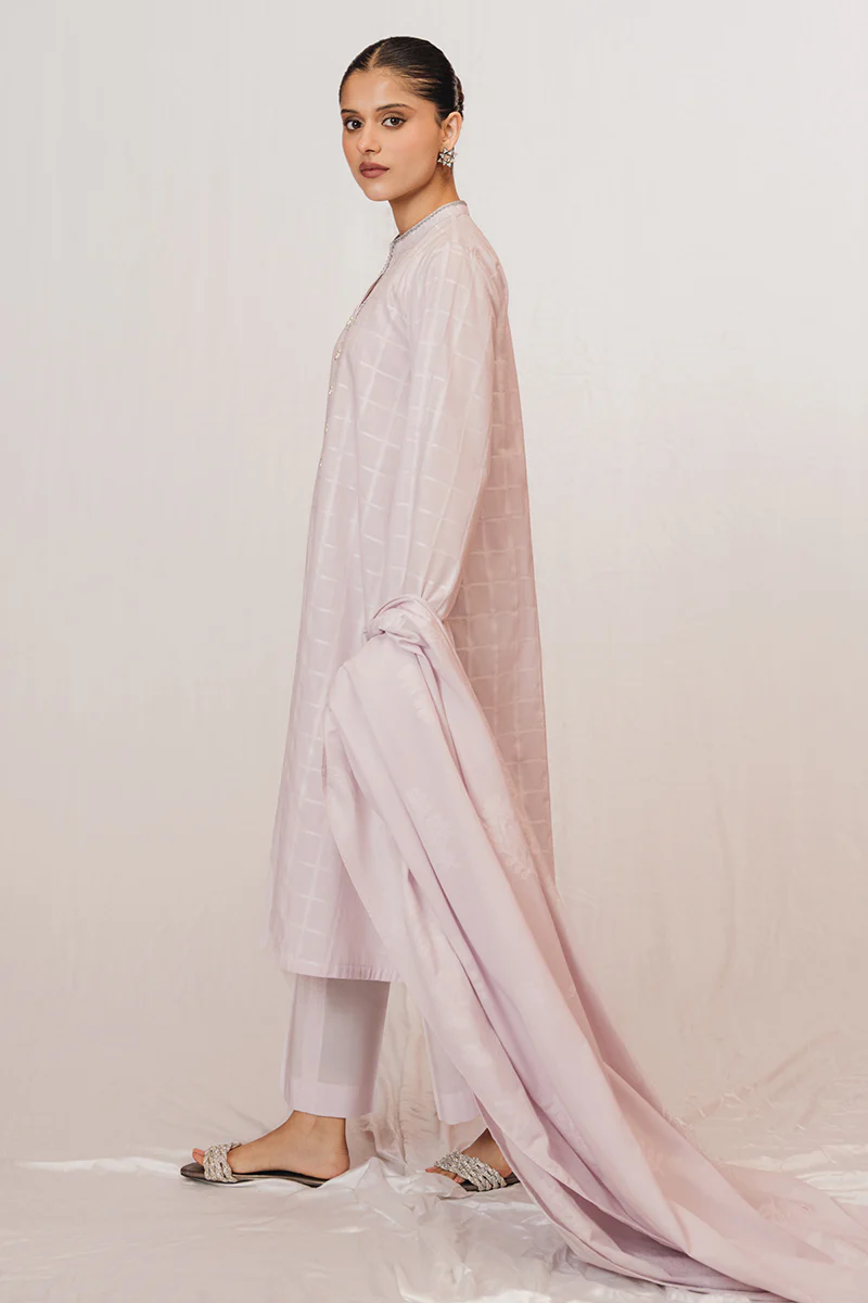 FAIR LILAC-3 PIECE JACQUARD SUIT - Image 5