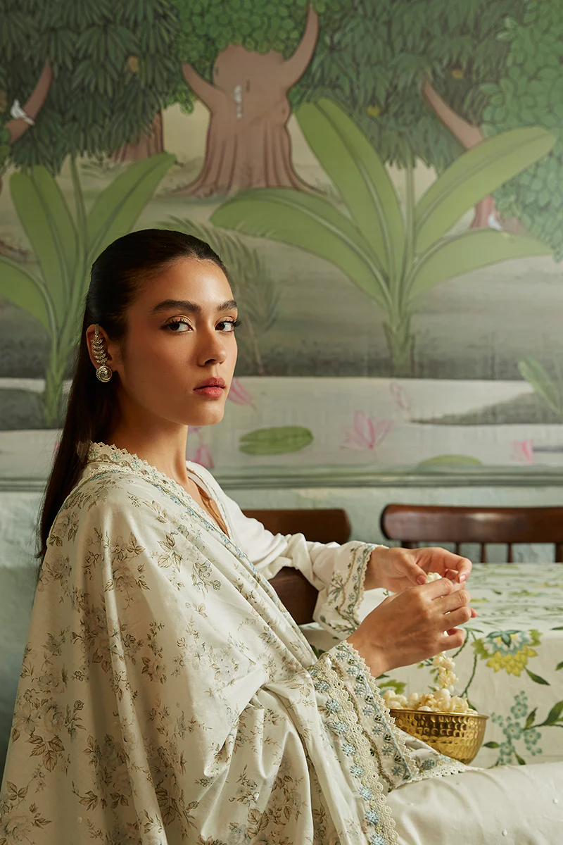 FLORET HAZE-3PC CAMBRIC SUIT - Image 6
