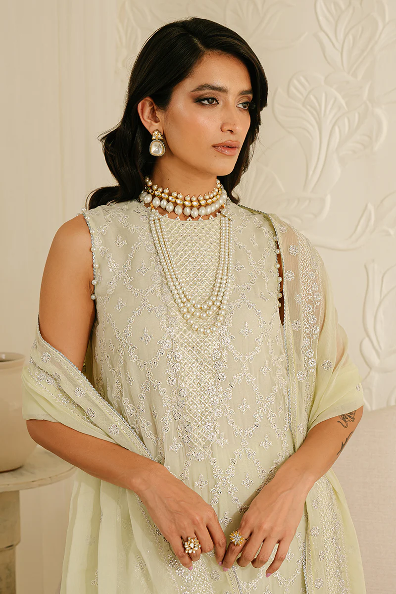 FOGGY DEWKIST-4PC CHIFFON EMBROIDERED SUIT - Image 4