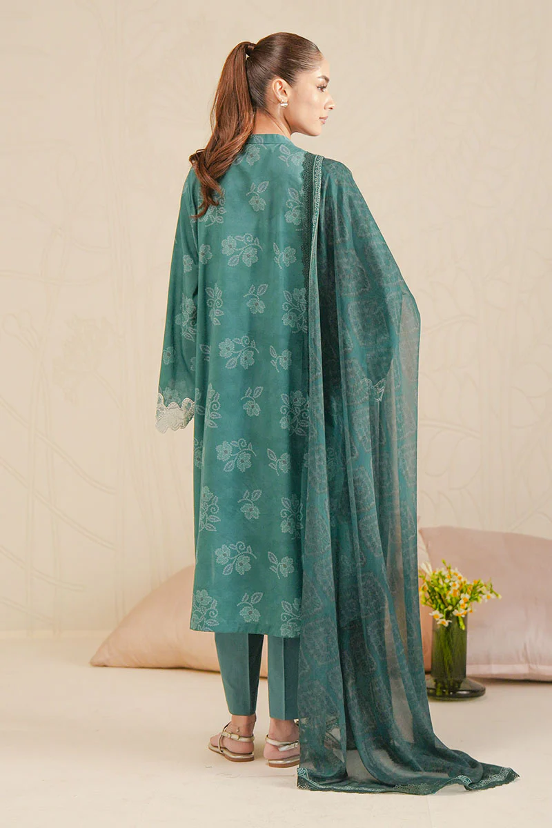 FOREST DEW-3 PIECE PRINTED LAWN SUIT - Image 6