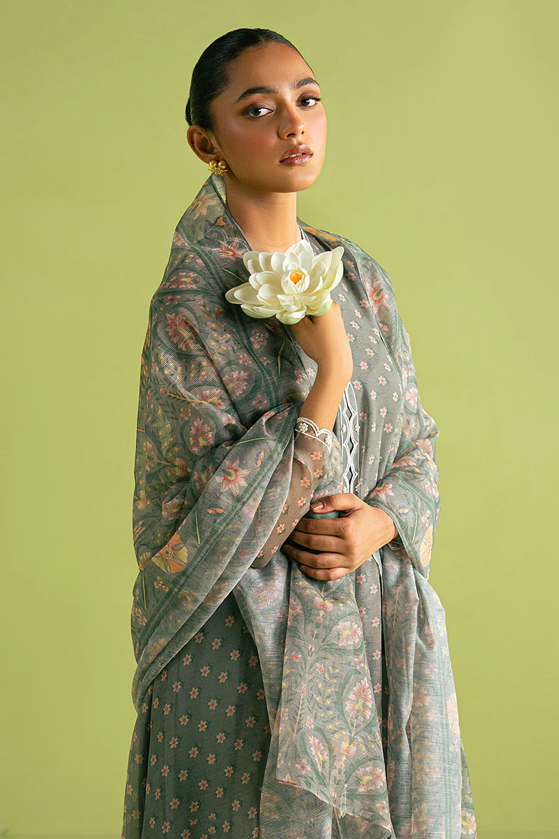 FOREST FLORA-2 PC (SHIRT & DUPATTA) - Image 3