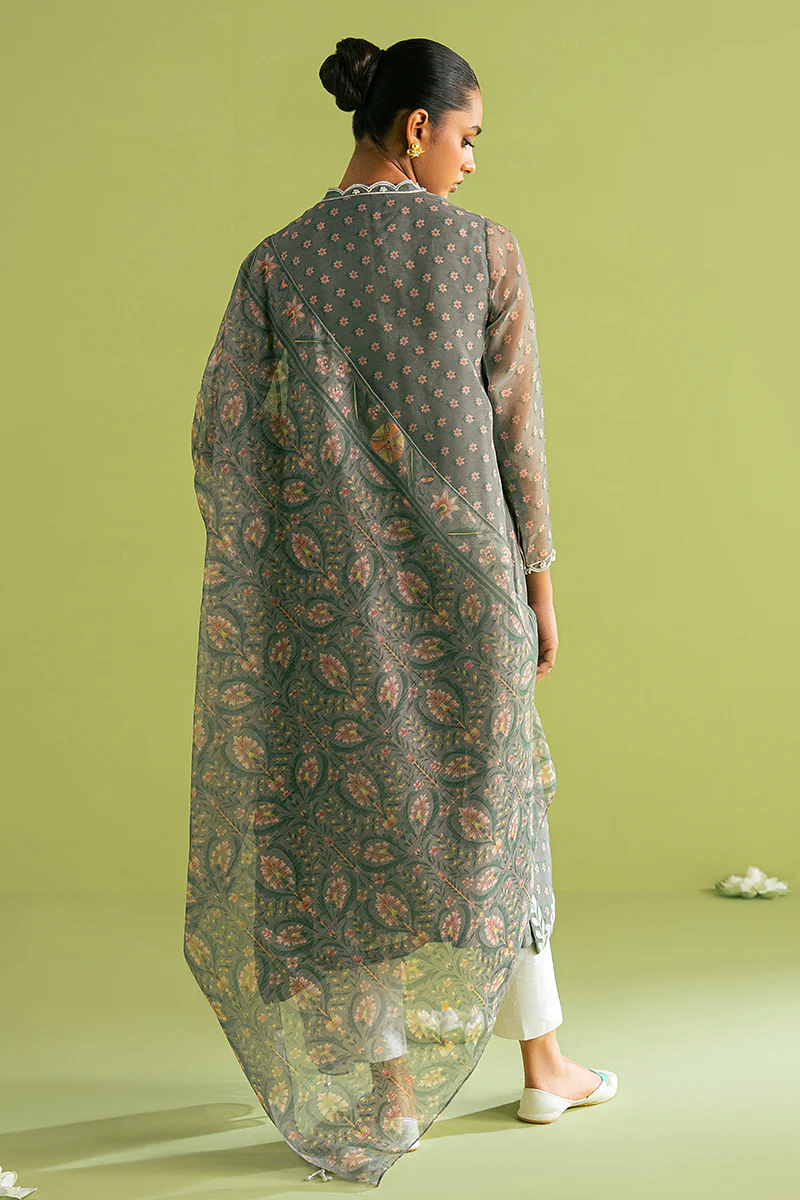 FOREST FLORA-2 PC (SHIRT & DUPATTA) - Image 5