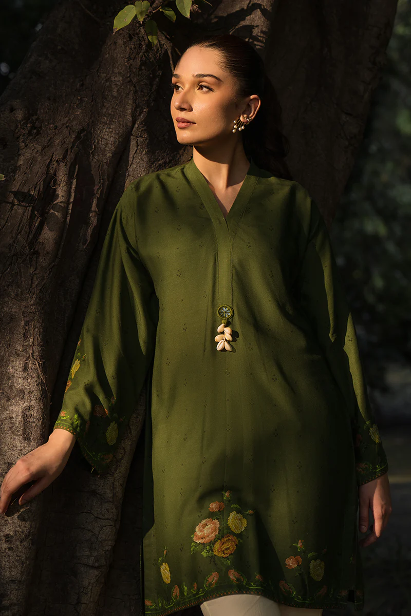 FOREST LUSH-1 PIECE LINEN PRINTED SHIRT - Image 2