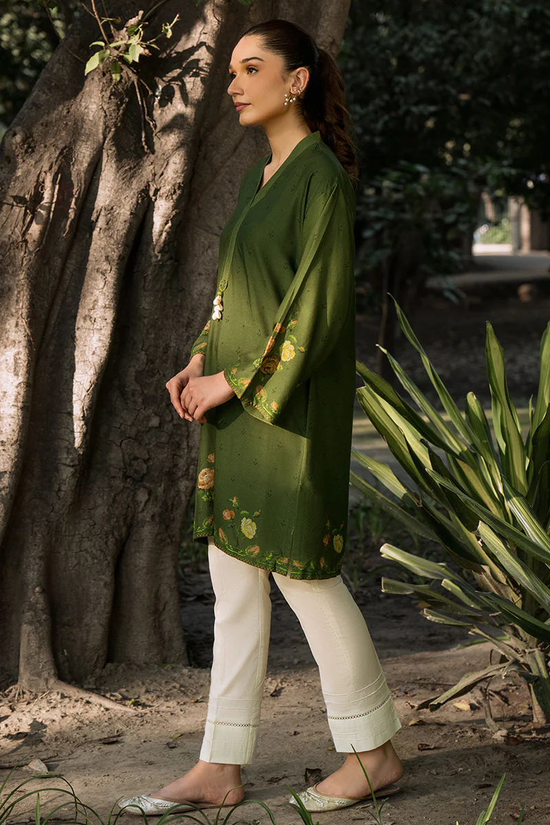 FOREST LUSH-1 PIECE LINEN PRINTED SHIRT - Image 3