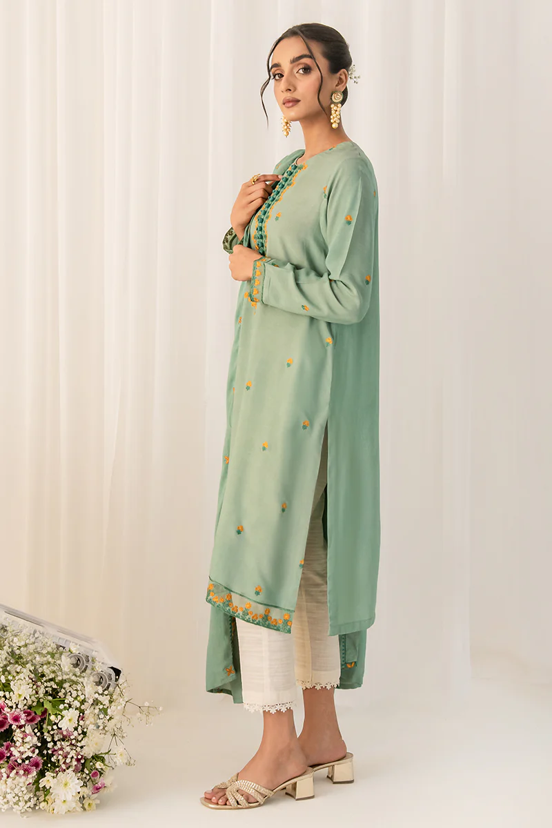 FOREST MINT-2PC (SHIRT & DUPATTA) - Image 3