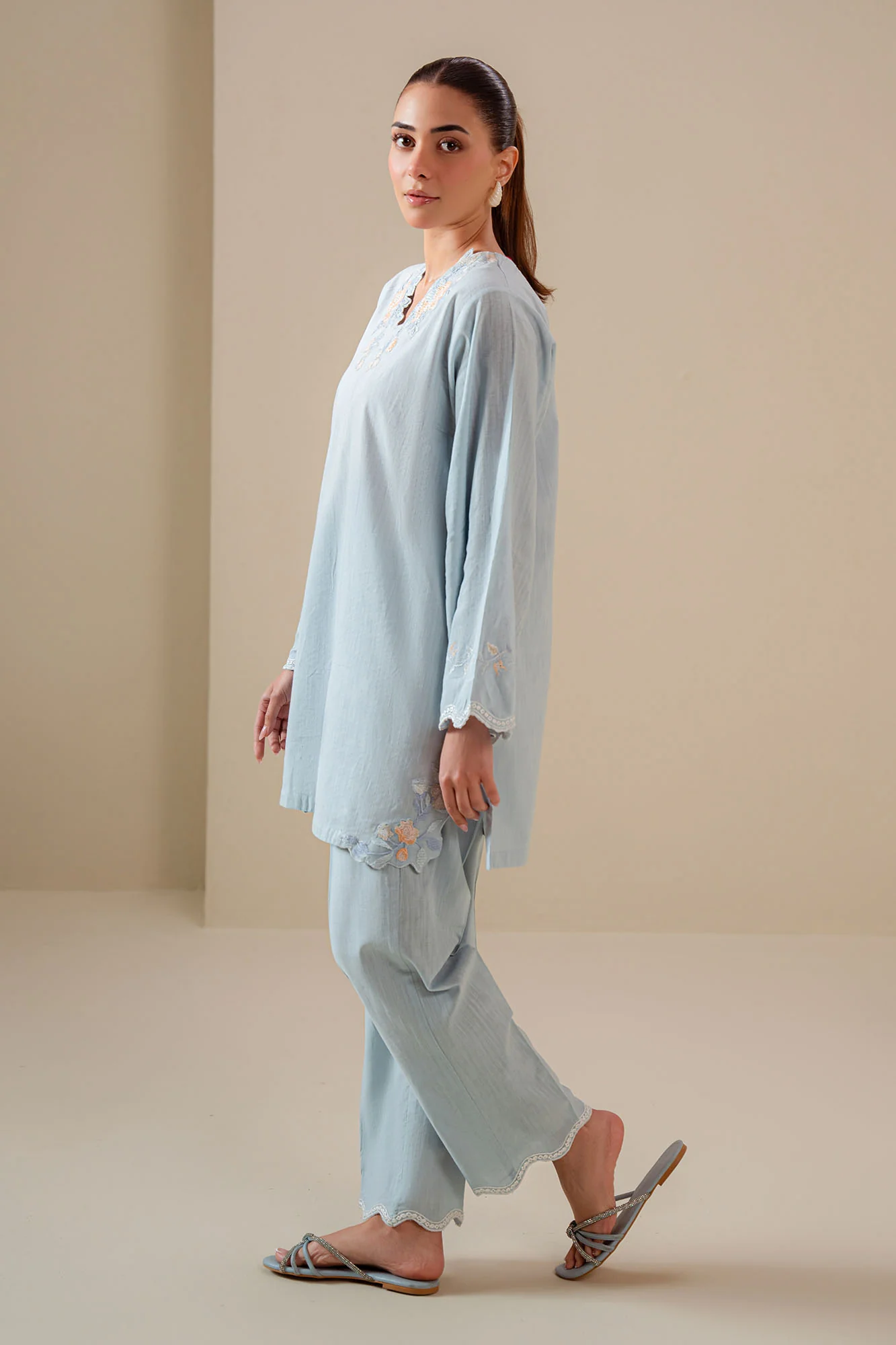 FROST BLUE-2PC (SHIRT & TROUSER) - Image 5