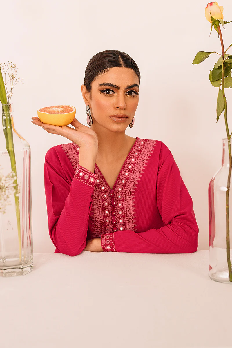 FUSHIA GLIMMER-2PC (SHIRT & TROUSER) - Image 5
