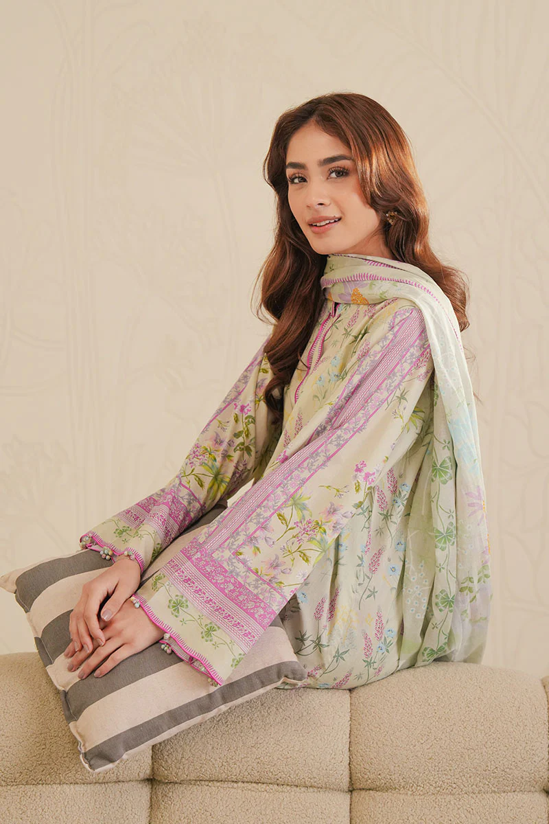 GARNET TALE-3 PIECE PRINTED LAWN SUIT - Image 2