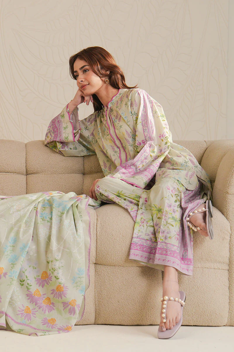 GARNET TALE-3 PIECE PRINTED LAWN SUIT - Image 5