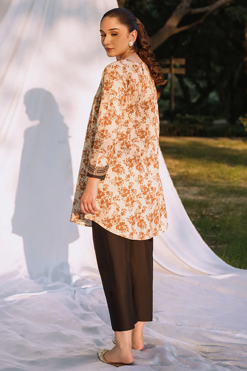 GLEAM AURA-1 PIECE KHADDAR PRINTED SHIRT - Image 4