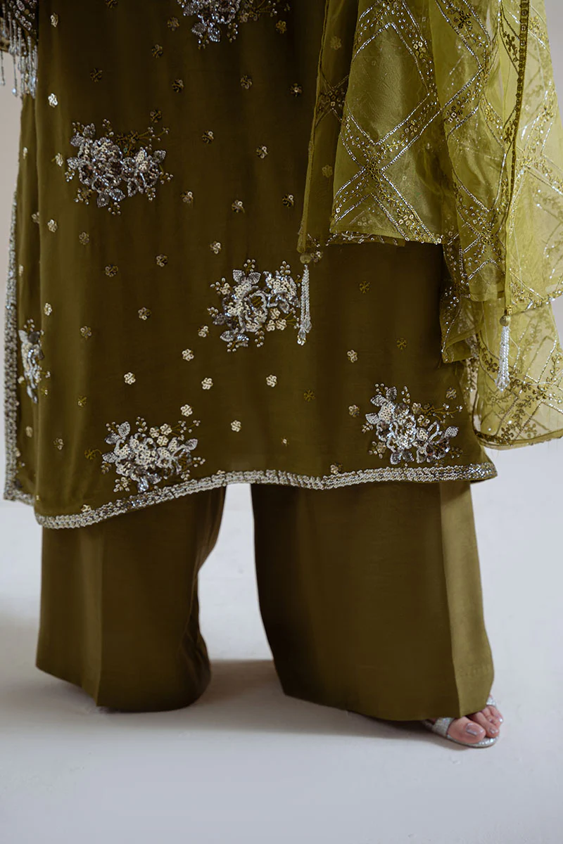GLEAM LUXE-3PC SILK EMBROIDERED SUIT - Image 7