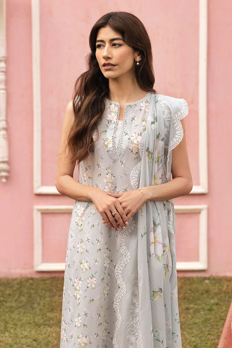 GRAY FROST-3PC PRINTED LAWN SUIT - Image 4