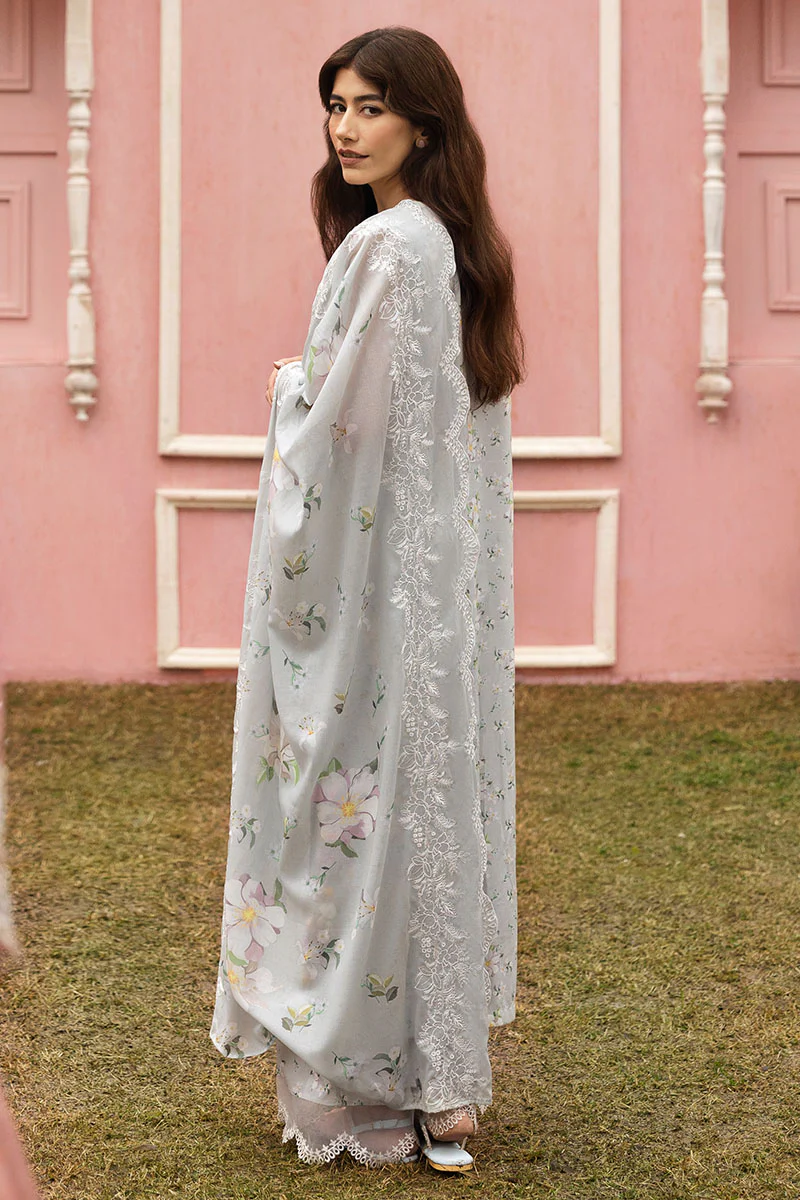 GRAY FROST-3PC PRINTED LAWN SUIT - Image 7