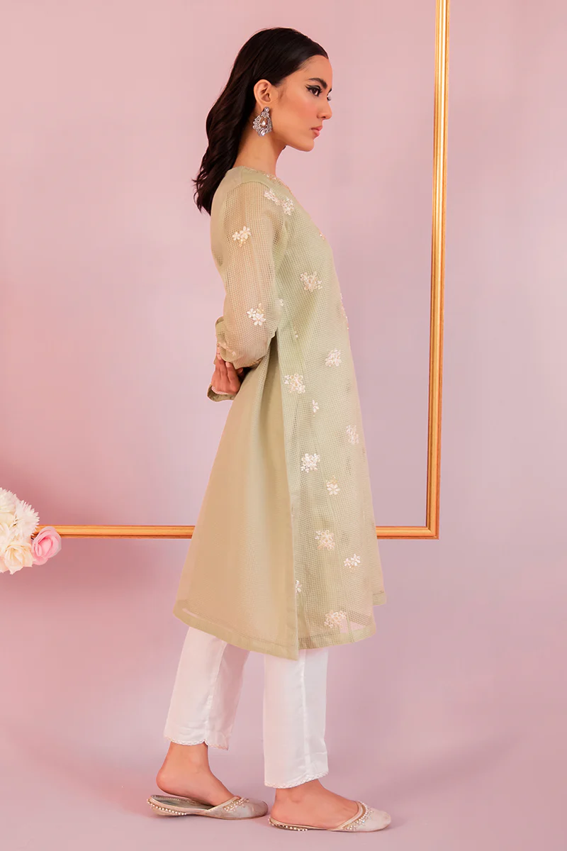 GREEN BERYL EMBROIDERED SHIRT - Image 2
