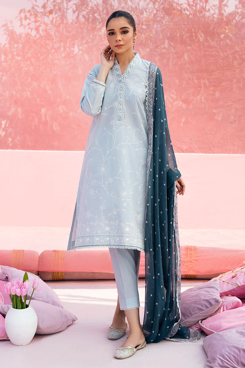 HORIZON PEARL-3PC LAWN EMBROIDERED SUIT