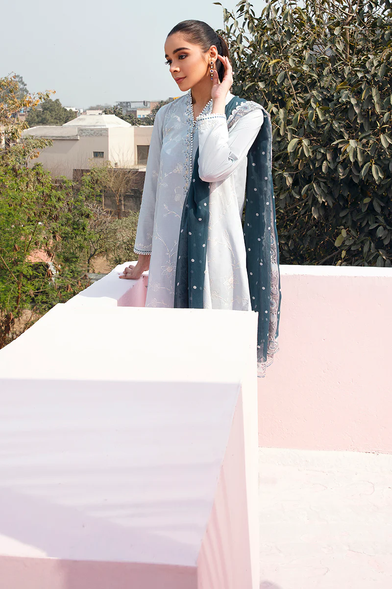 HORIZON PEARL-3PC LAWN EMBROIDERED SUIT - Image 5