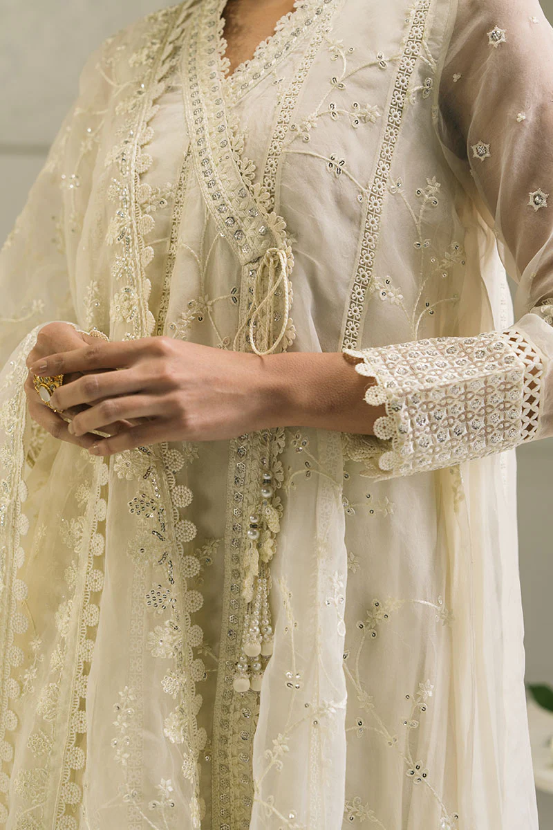 IVORY BLOOM-3 PC (SHIRT, DUPATTA & TROUSER) - Image 3