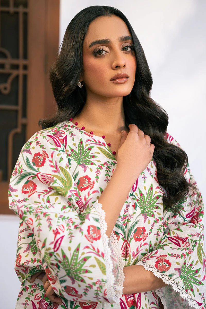 IVORY TALE-2 PIECE PRINTED KHADDAR SUIT - Image 3
