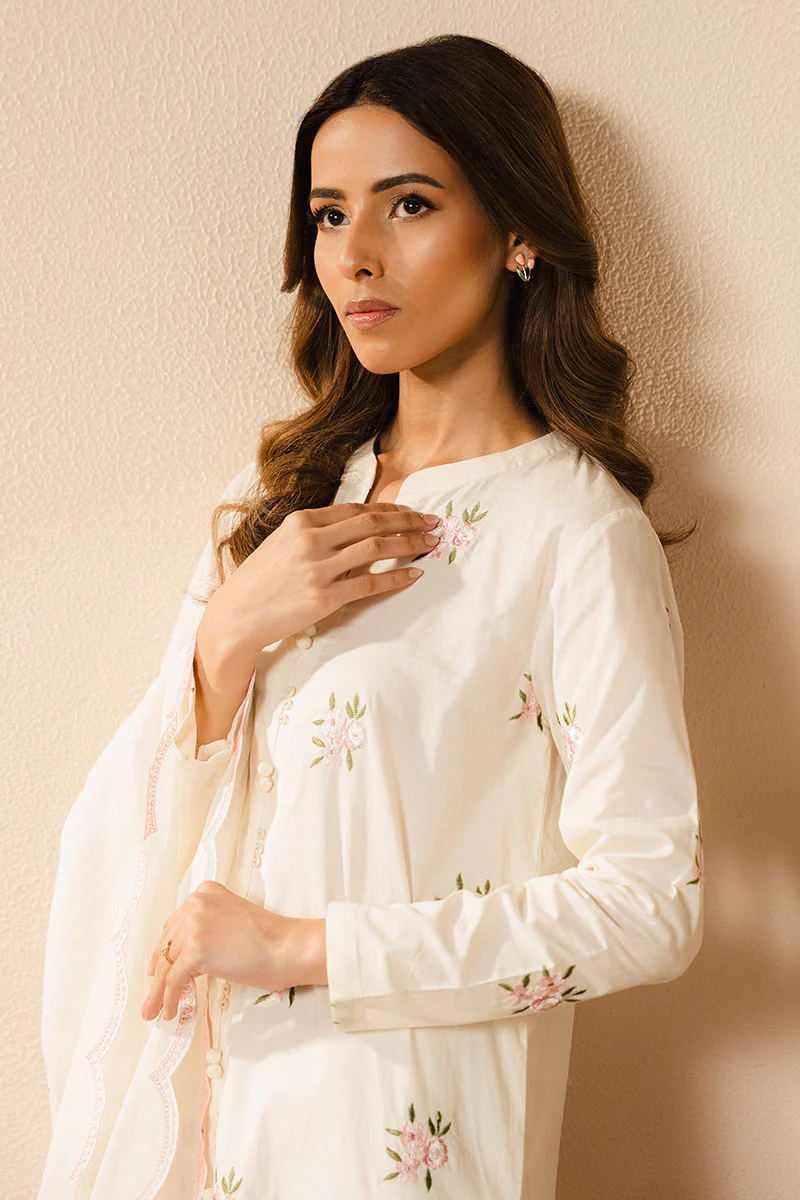 IVORY CHARM-2PC (SHIRT & DUPATTA) - Image 2