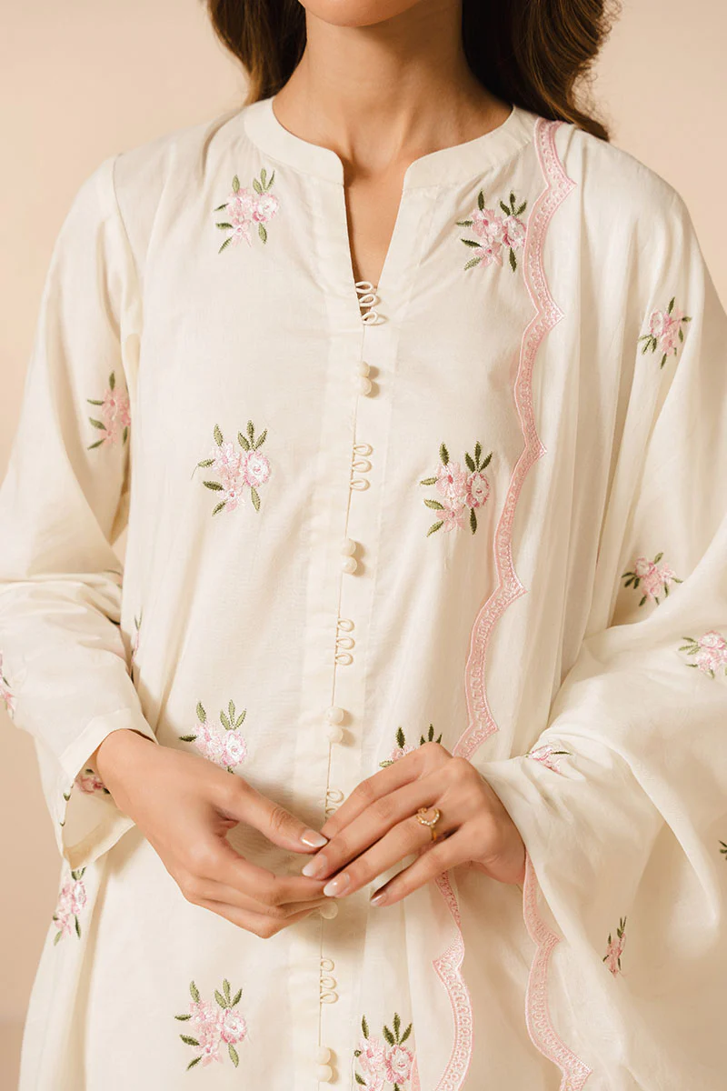 IVORY CHARM-2PC (SHIRT & DUPATTA) - Image 3