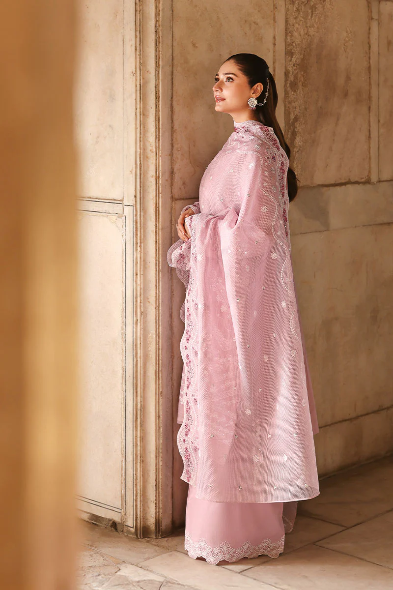 LAVENDER MIST-3PC EMBROIDERED LAWN SUIT - Image 7