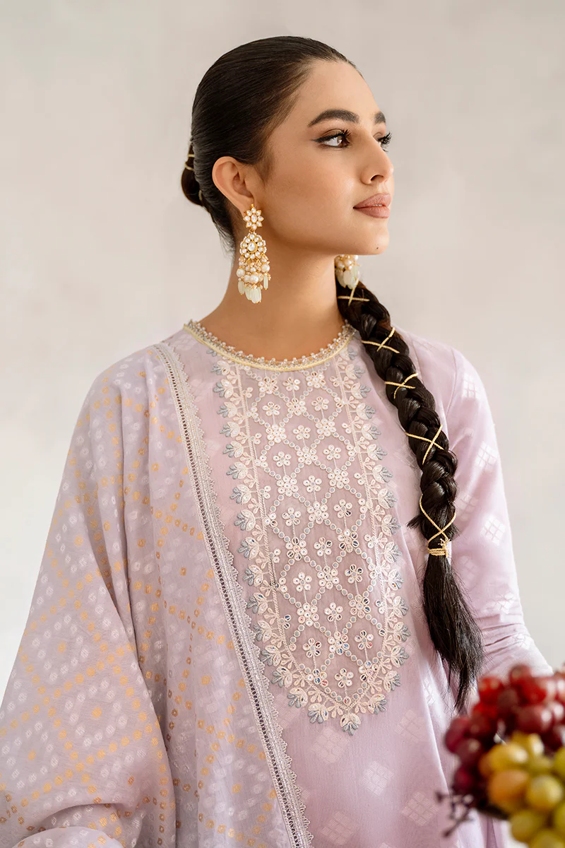 LILAC HINT-3PC COTTON JACQUARD SUIT - Image 6