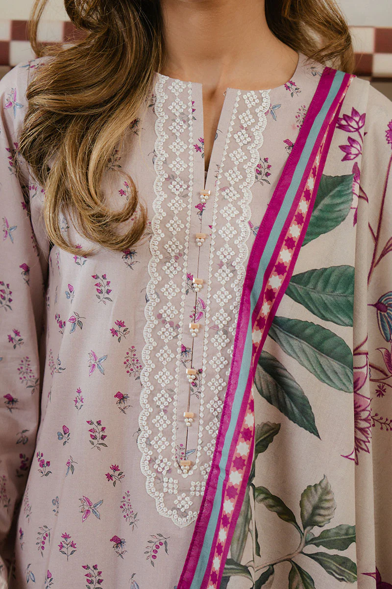 LILAC HORIZON-3 PC PRINTED LAWN SUIT - Image 5