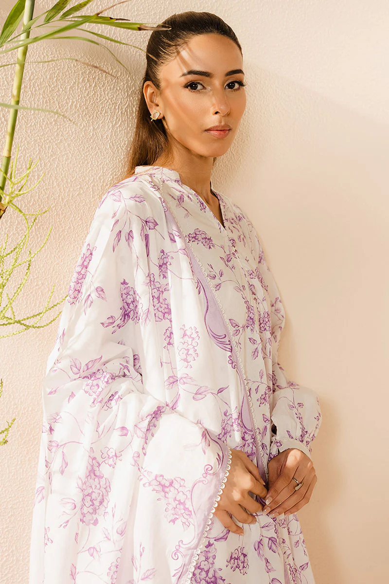 LILAC MUSE-3PC (SHIRT, TROUSER & DUPATTA) - Image 5