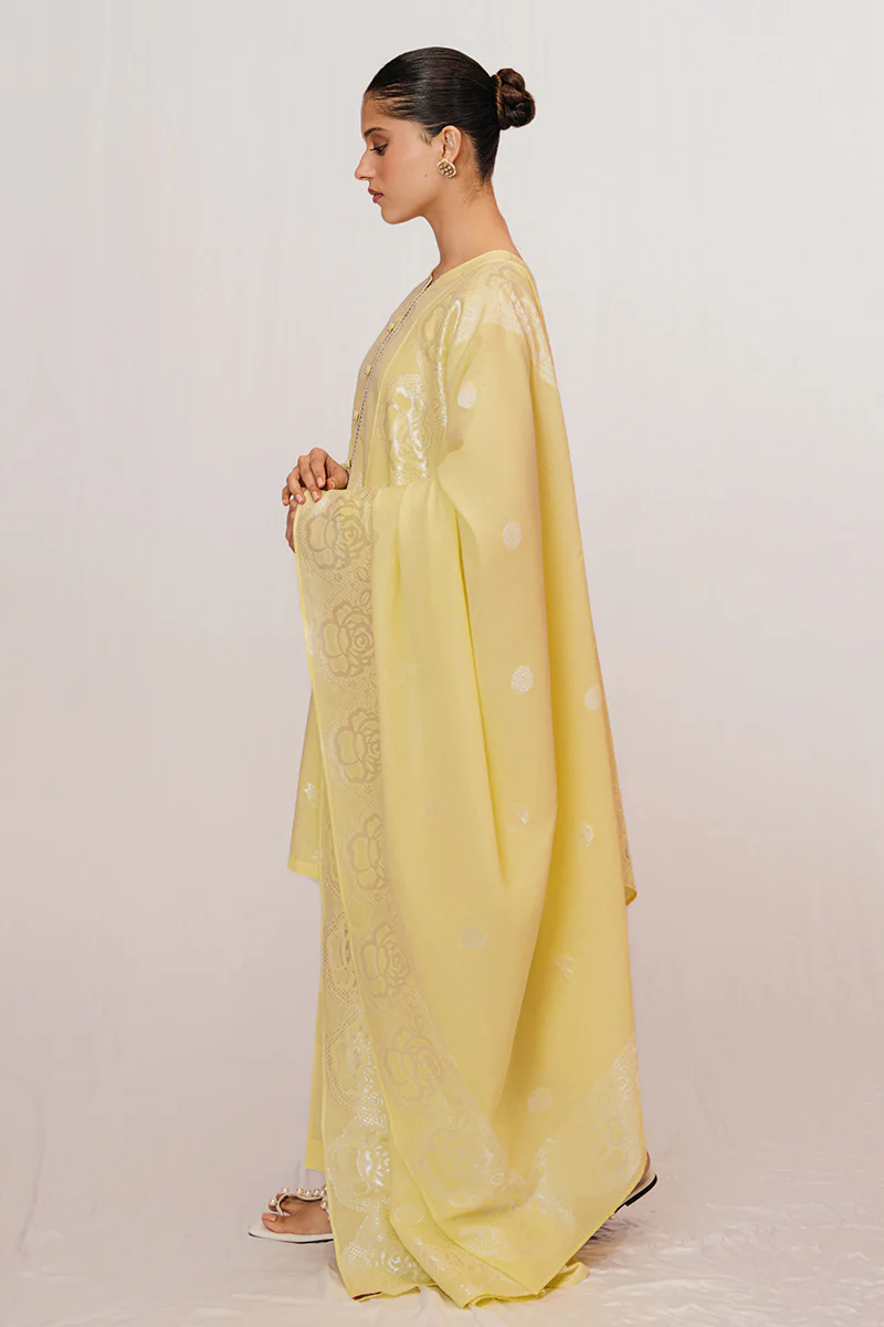 LIME GLADE-3 PIECE JACQUARD SUIT - Image 5