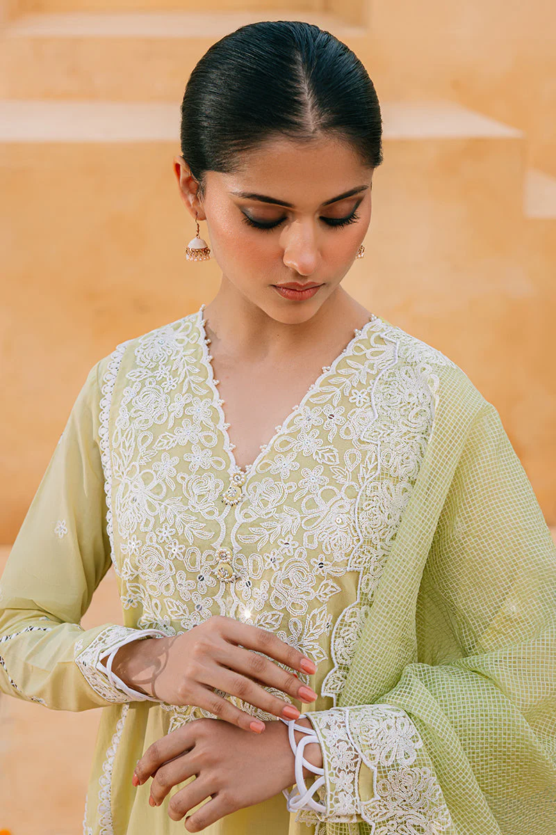 LIME WHISPER-2 PC (SHIRT & DUPATTA) - Image 3