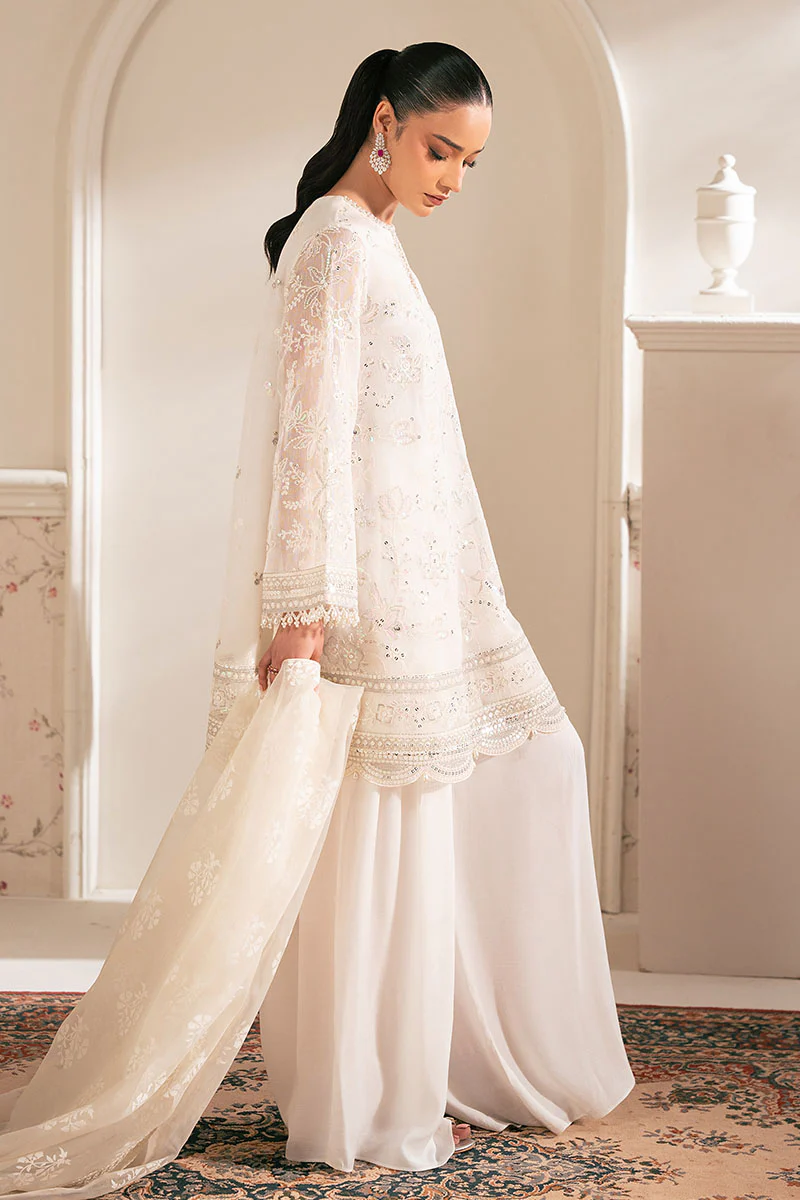 LOTUS BLOOM-4PC NET EMBROIDERED SUIT - Image 7