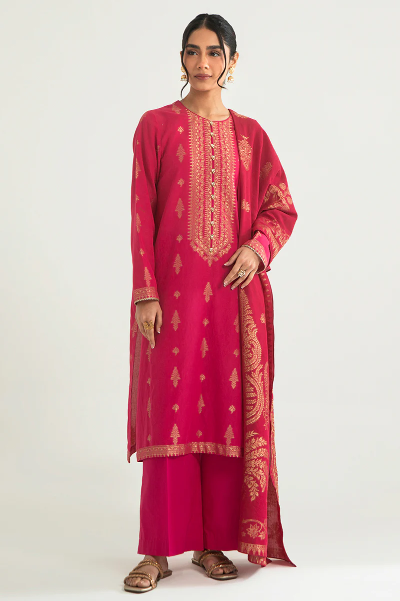 MAJESTIC CHARM-B-3PC COTTON JACQUARD SUIT - Image 4