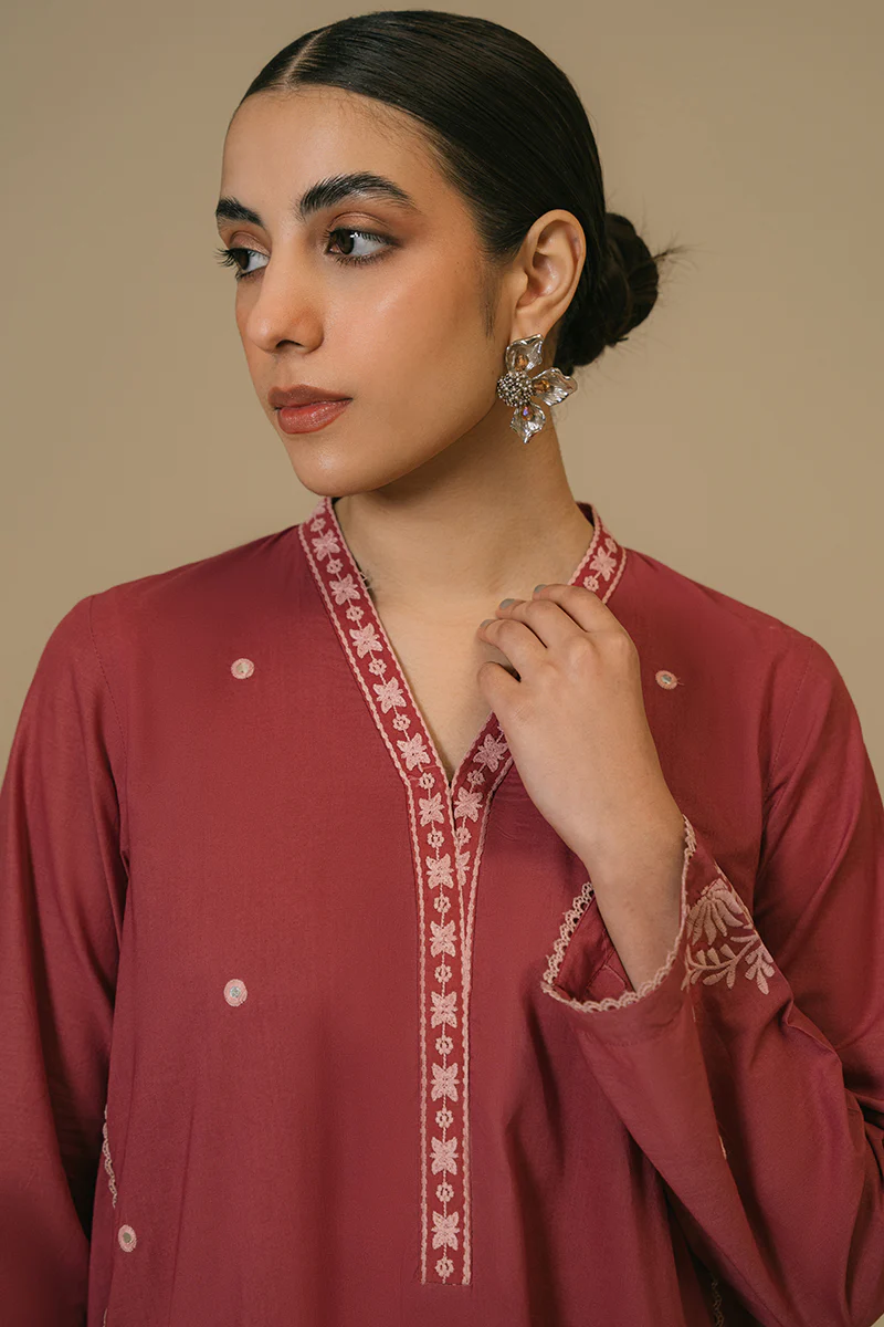MAUVEWOOD-LAWN EMBROIDERED SHIRT - Image 2