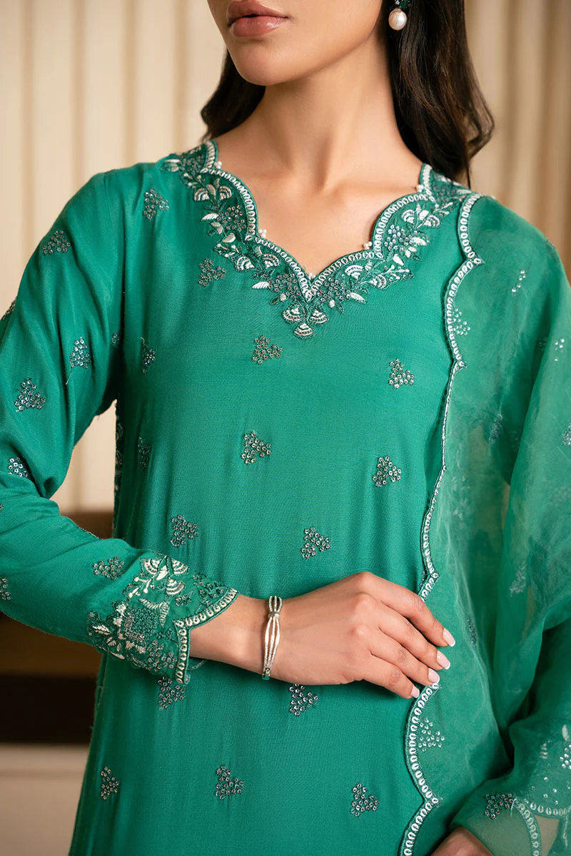 MEADOW FUSION-3PC (SHIRT, TROUSER & DUPATTA) - Image 6