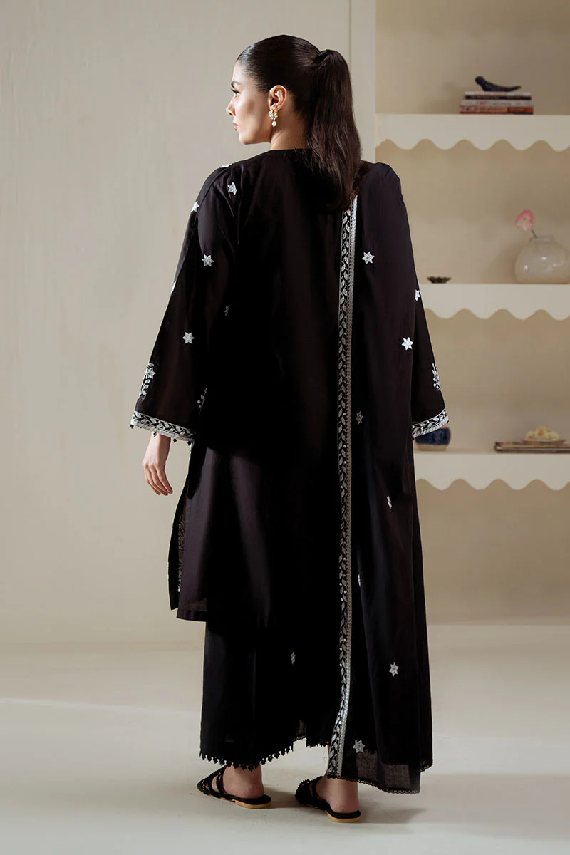MIDNIGHT AURA -2PC (SHIRT & DUPATTA) - Image 6