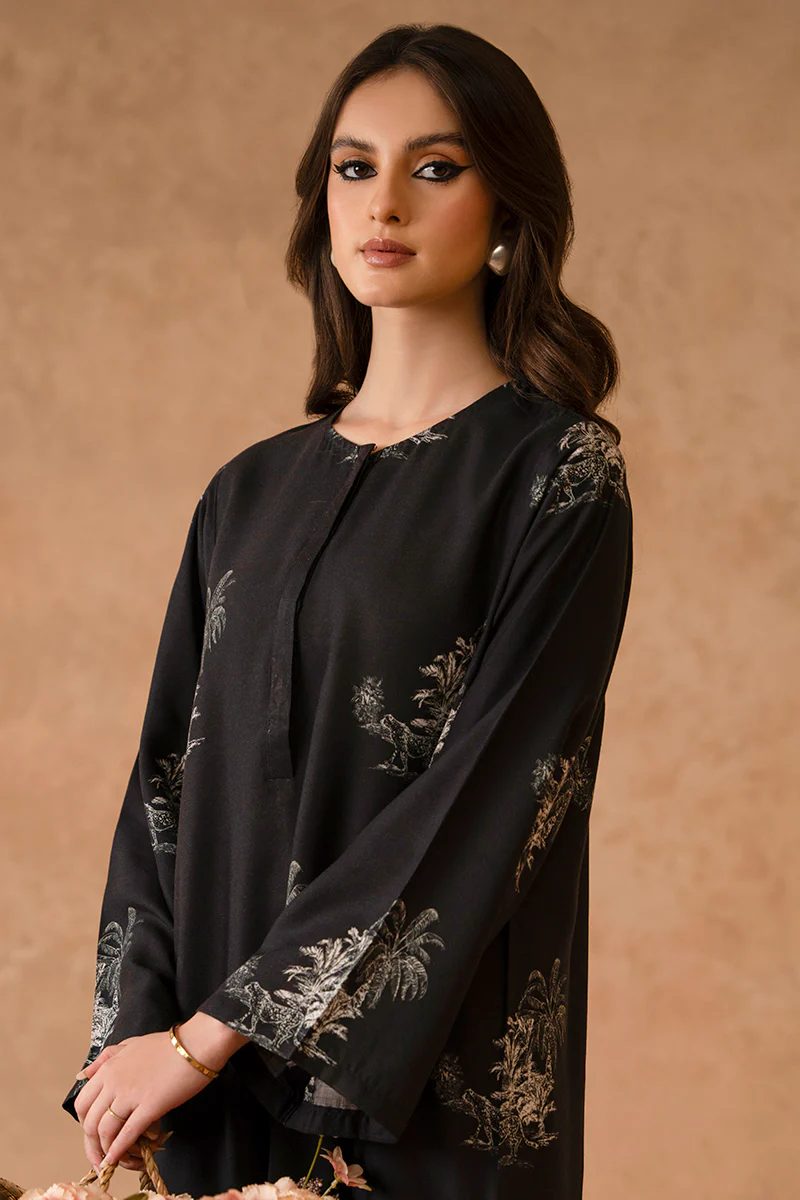 MIDNIGHT MIST-2 PIECE LINEN PRINTED SUIT - Image 2