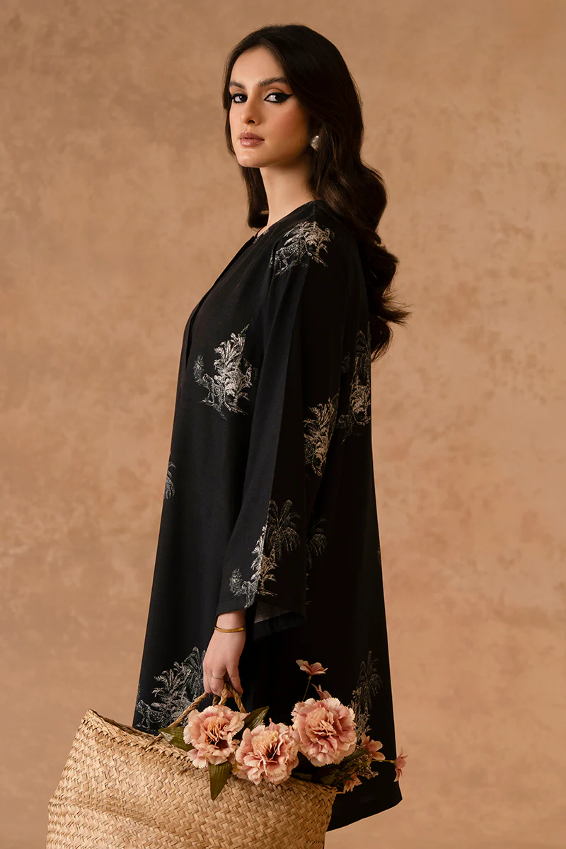 MIDNIGHT MIST-2 PIECE LINEN PRINTED SUIT - Image 3