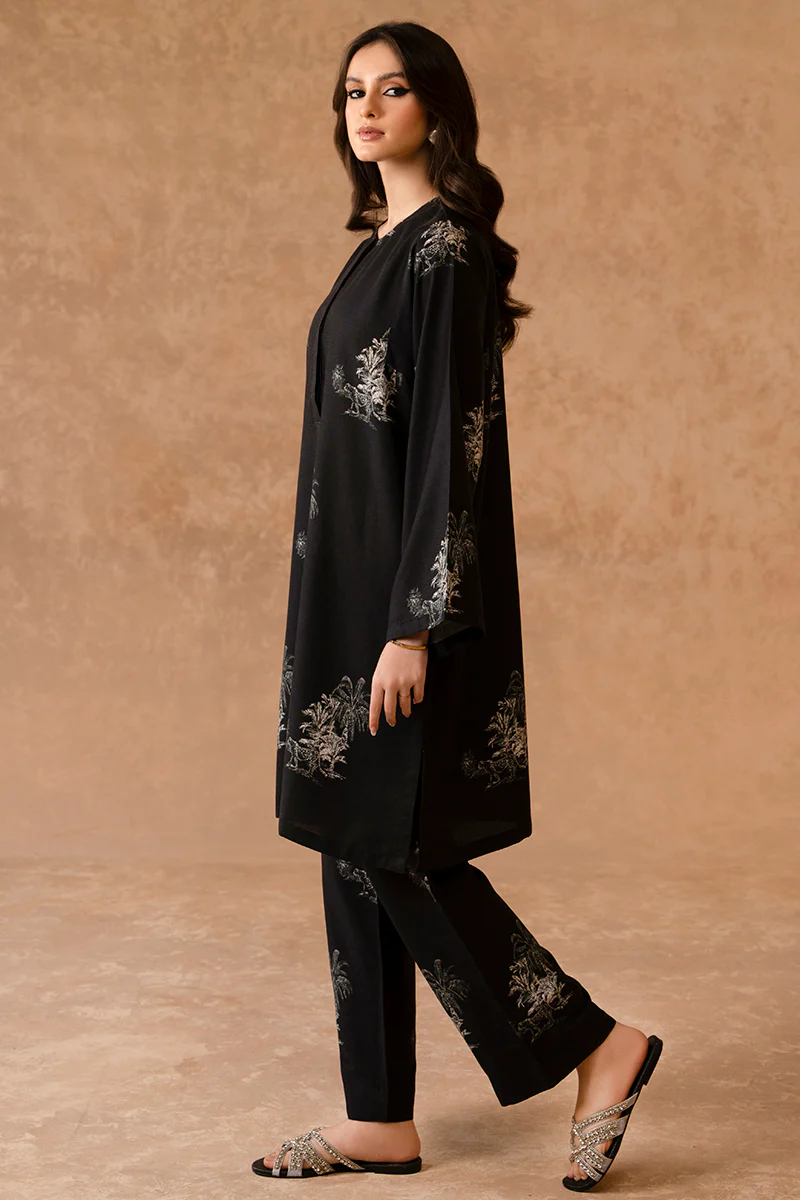 MIDNIGHT MIST-2 PIECE LINEN PRINTED SUIT - Image 4