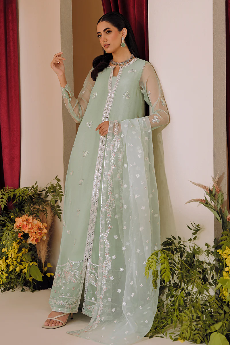 MINTY GLAZE-2PC (SHIRT & DUPATTA) - Image 2
