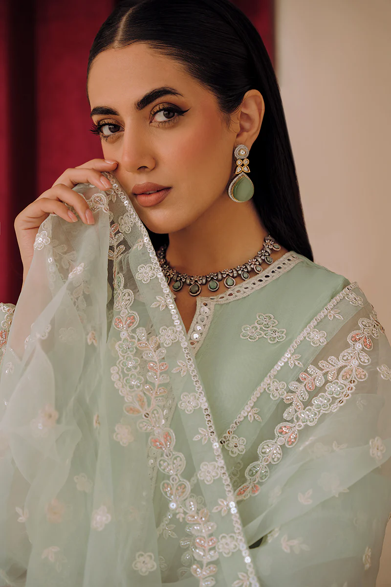 MINTY GLAZE-2PC (SHIRT & DUPATTA) - Image 5