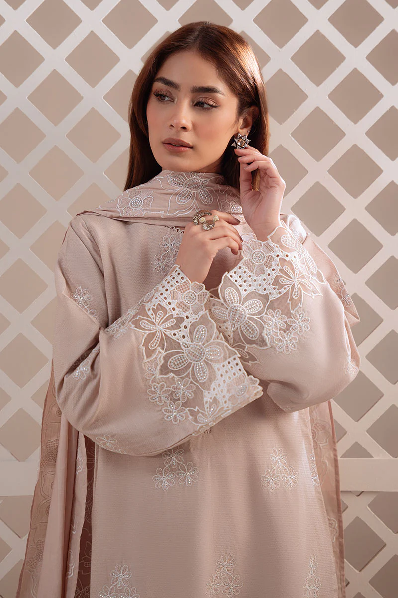MOCHA VEIL-2PC (SHIRT & DUPATTA) - Image 2