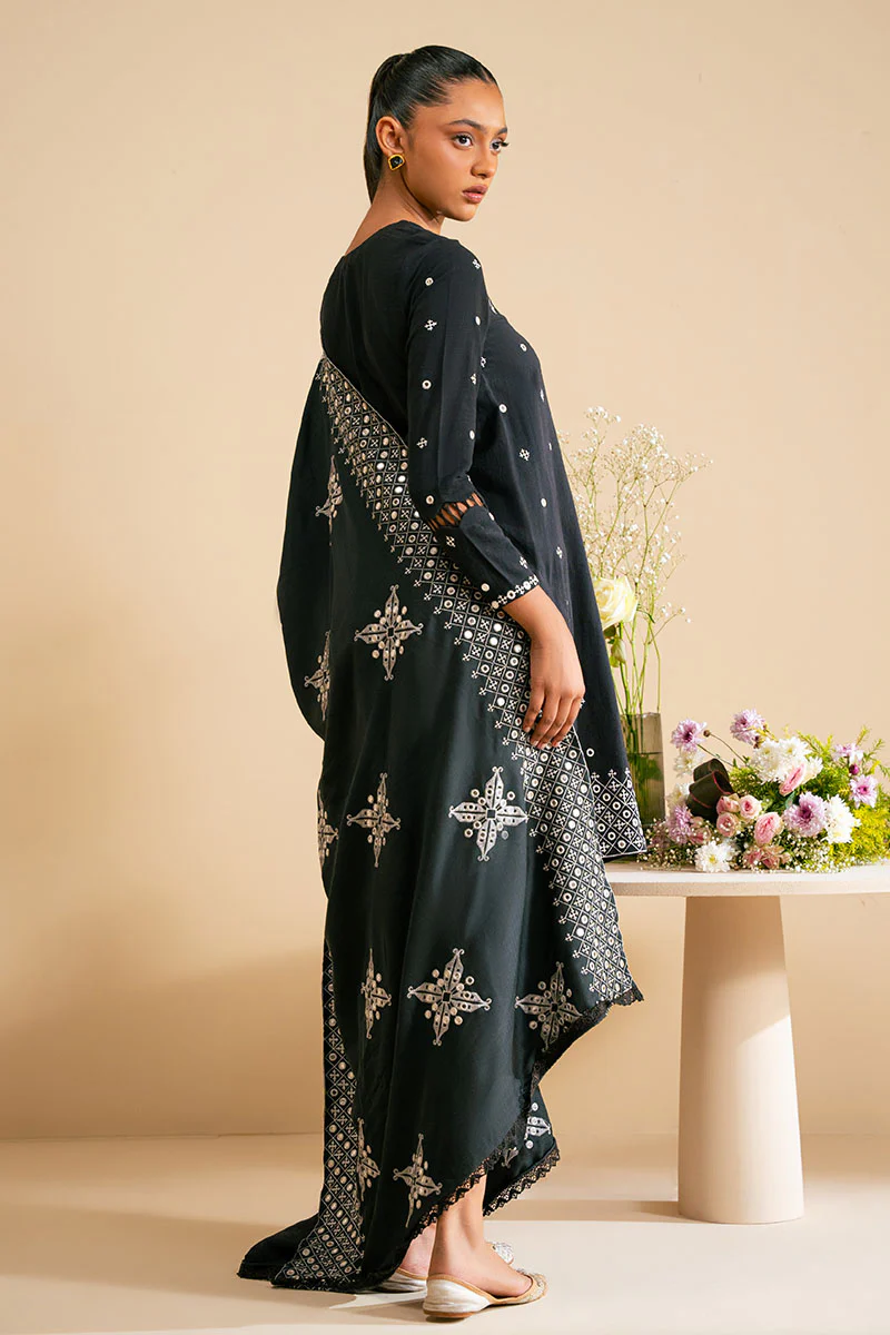 MONOCHROME HAZE-2 PC (SHIRT & DUPATTA) - Image 8