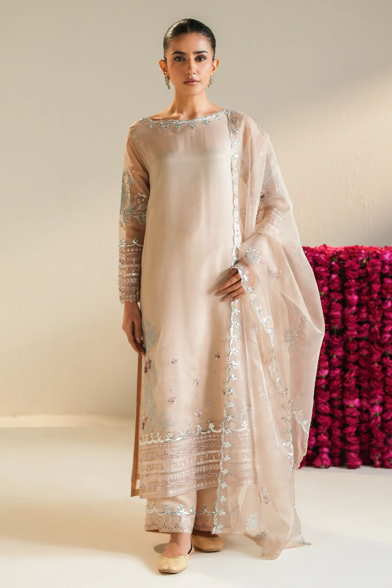 MOONLIT DUNE-3PC (SHIRT, TROUSER & DUPATTA)