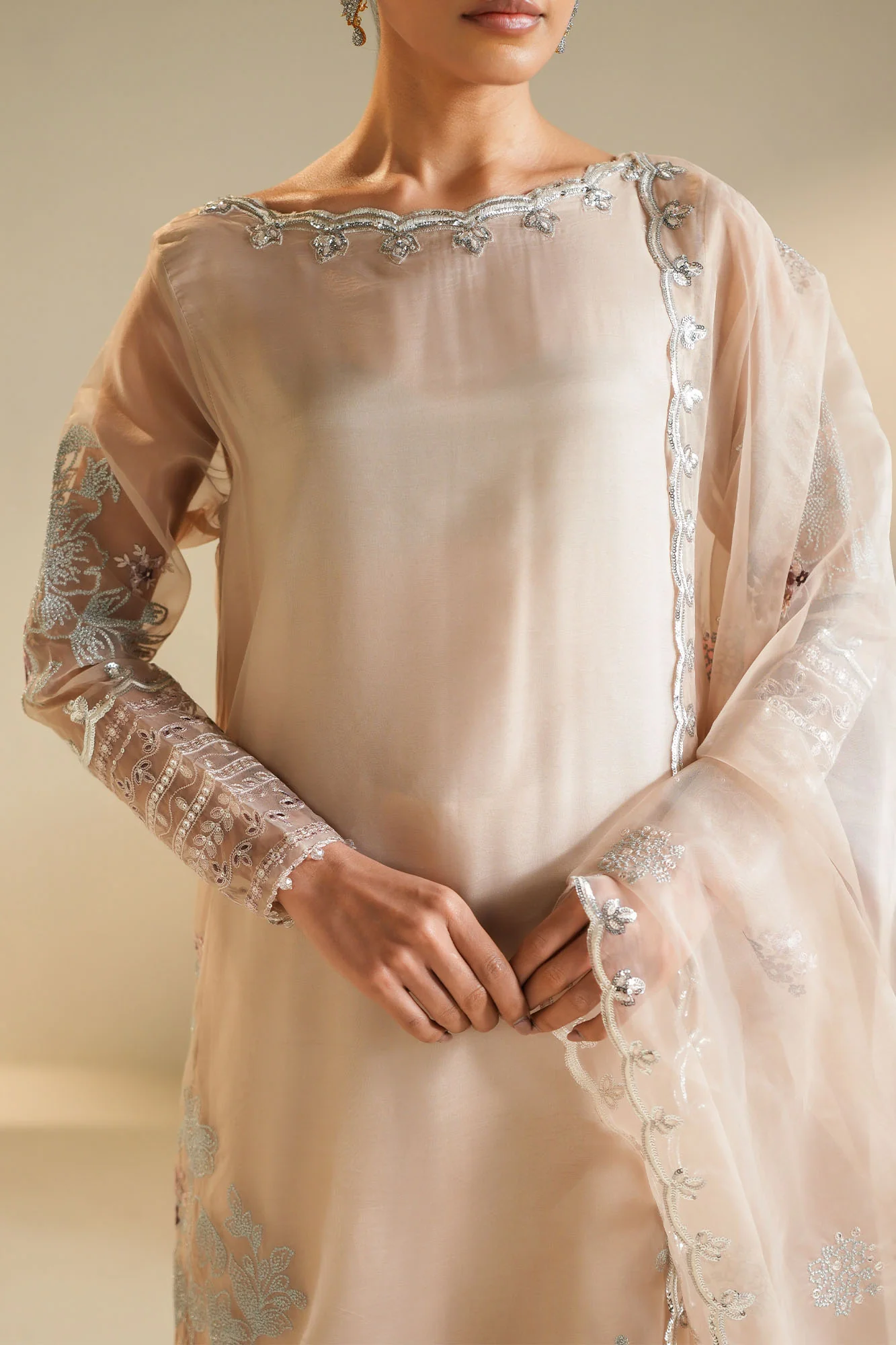 MOONLIT DUNE-3PC (SHIRT, TROUSER & DUPATTA) - Image 2