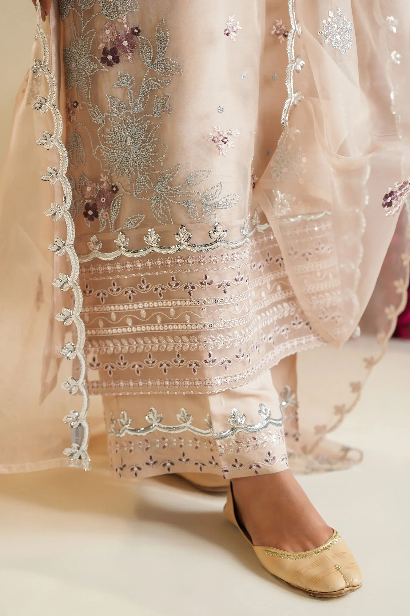 MOONLIT DUNE-3PC (SHIRT, TROUSER & DUPATTA) - Image 6